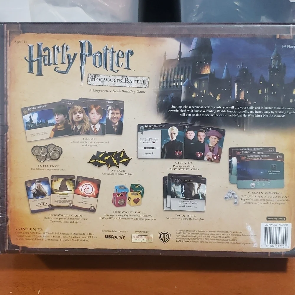 Harry Potter Hogwarts Battle Cooperative Deck Building Card Game